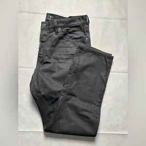 GAP outlet coated black denim pants slim size 35